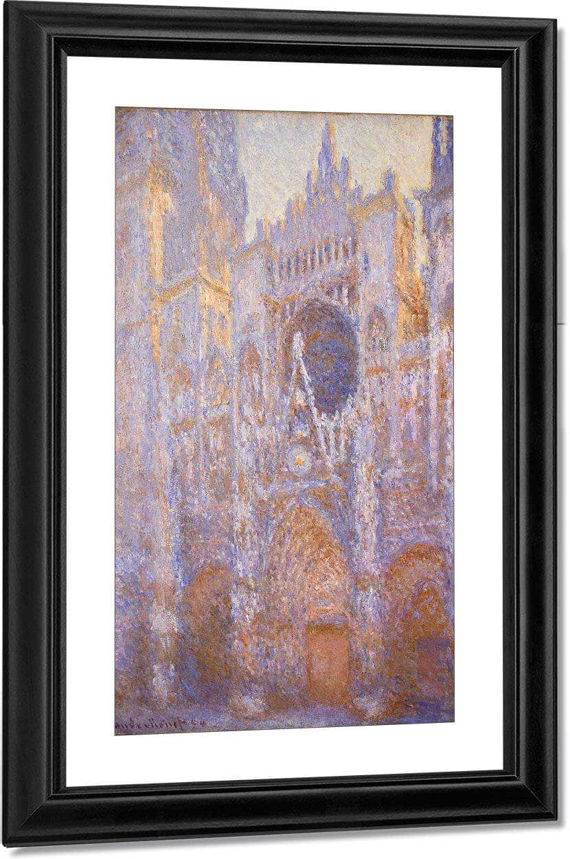 Rouen Cathedral West Facade By Monet Claude Fine Art Print