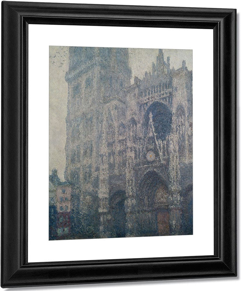 Rouen Cathedral, West Portal, Grey Weather By Claude Monet Fine Art Print