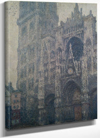 Rouen Cathedral, West Portal, Grey Weather By Claude Monet Fine Art Print