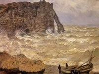 Rough Sea At Etretat By Claude Monet Fine Art Print