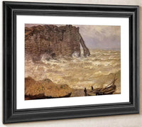 Rough Sea At Etretat By Claude Monet Fine Art Print