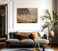 Rough Sea At Etretat By Claude Monet Fine Art Print