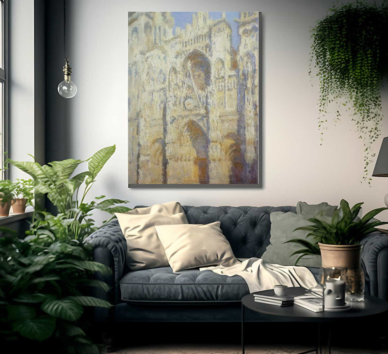 Roune Cathedral In The Sunlight By Claude Monet Fine Art Print