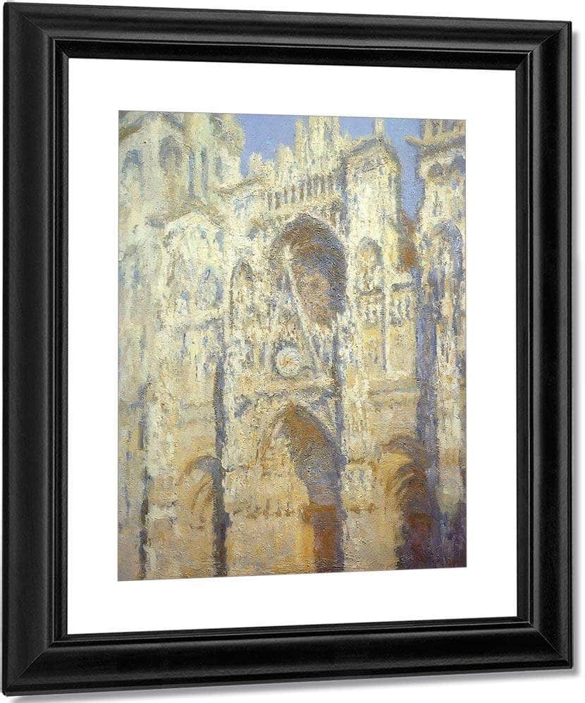 Roune Cathedral In The Sunlight By Claude Monet Fine Art Print