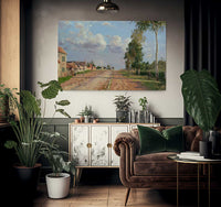 Route De Versailles  Rocquencourt By Camille Pissarro Fine Art Print