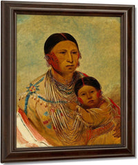 Ru Ton Ye Wee Ma, Strutting Pigeon, Wife Of White Cloud By George Catlin Fine Art Print