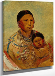 Ru Ton Ye Wee Ma, Strutting Pigeon, Wife Of White Cloud By George Catlin Fine Art Print