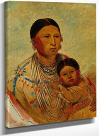 Ru Ton Ye Wee Ma, Strutting Pigeon, Wife Of White Cloud By George Catlin Fine Art Print