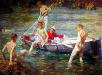 Ruby Gold And Malachite Painting Henry Scott Tuke Canvas Art Fine Art Print