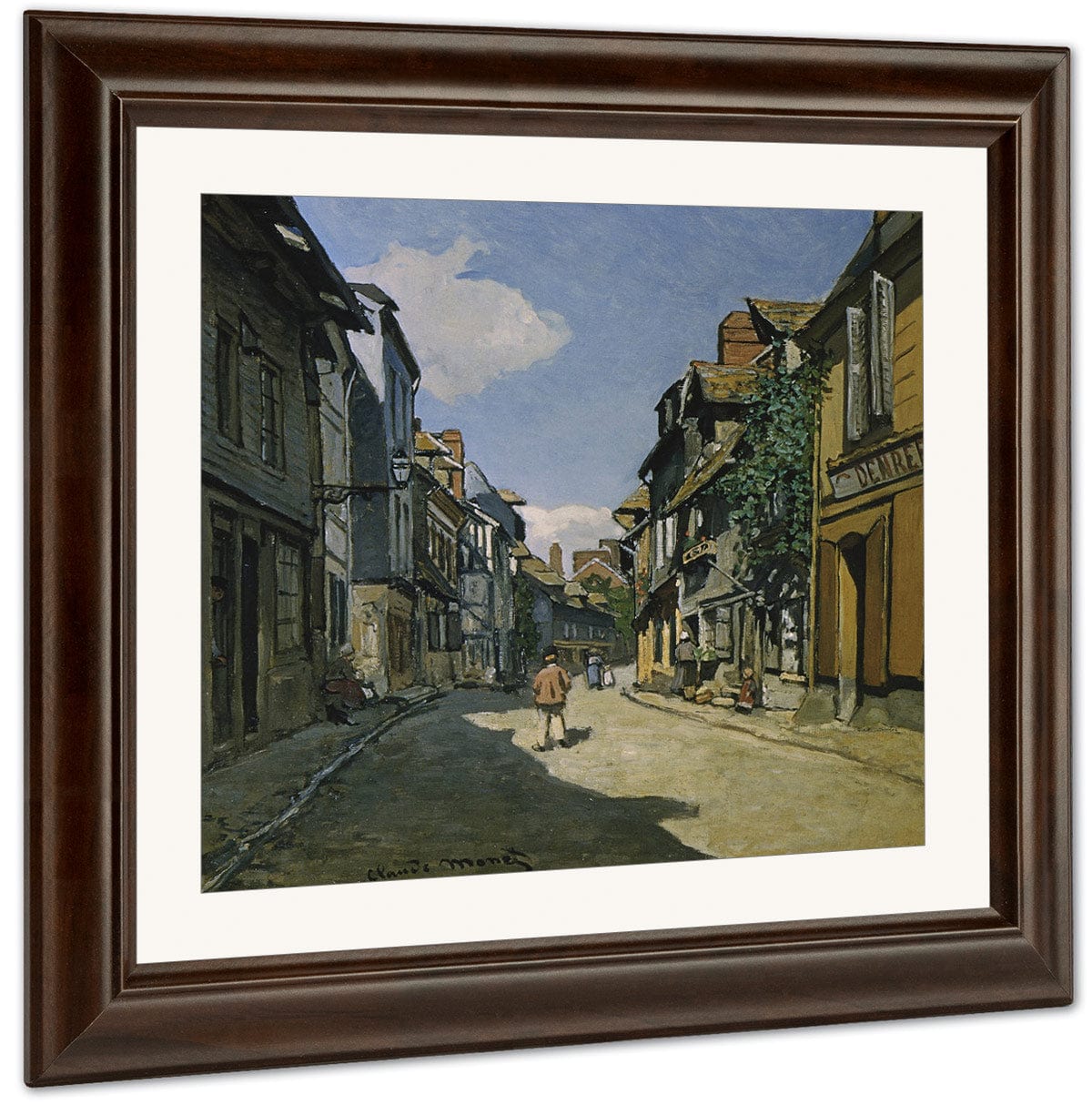 Rue De La Bavolle, Honfleur By Claude Monet Fine Art Print
