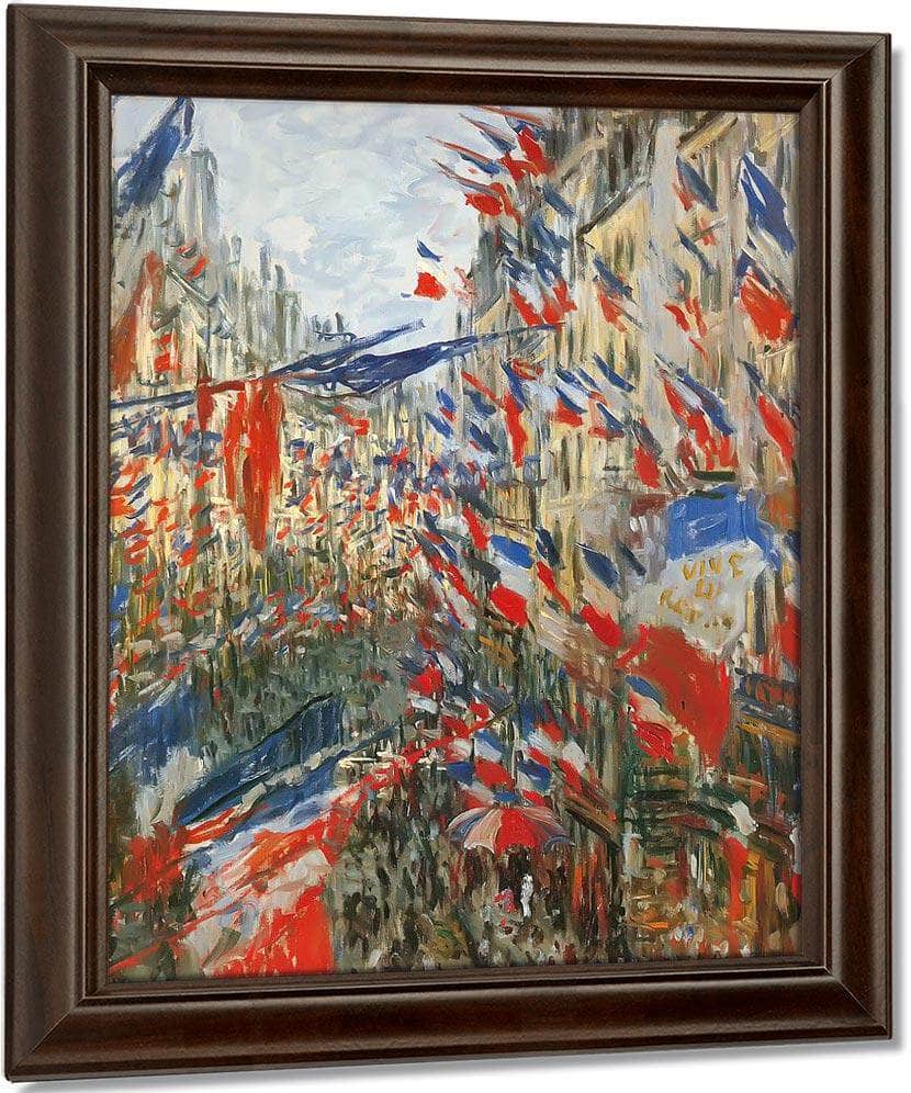 Rue Saint Denis Festivities Of 30 Jun Print, Canvas Art, Framed