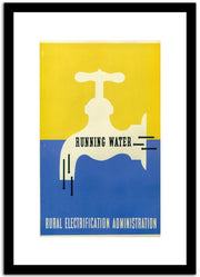Running Water  Vintage Poster Fine Art Print