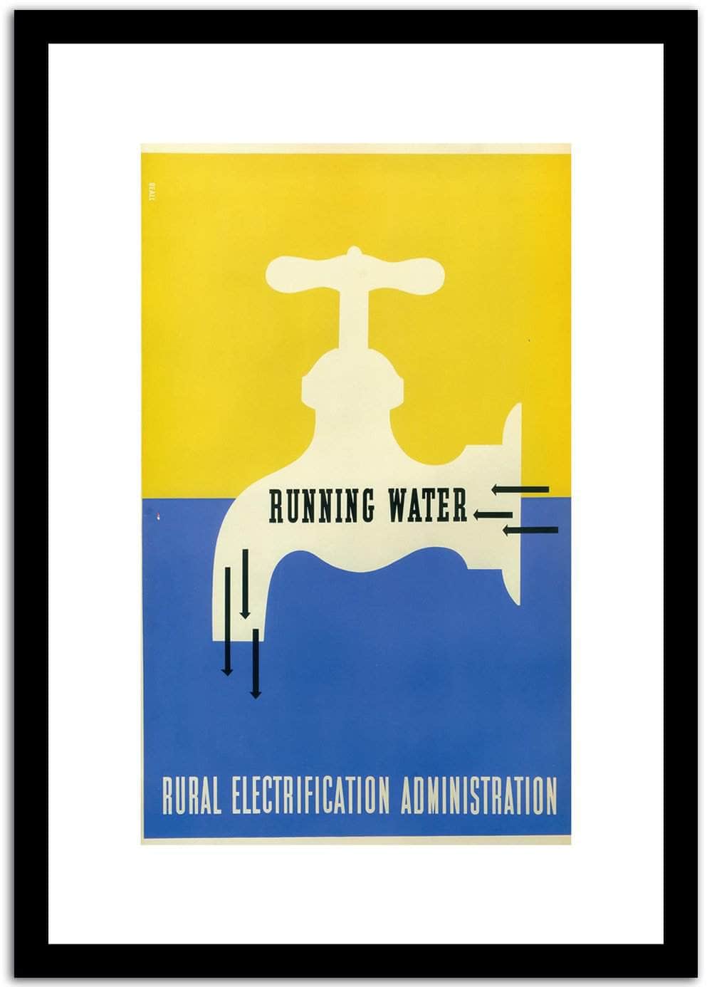 Running Water  Vintage Poster Fine Art Print