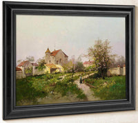 Rural Scene In The Barbizon Suburbs By Eugene Galien Laloue Fine Art Print