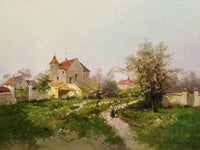 Rural Scene In The Barbizon Suburbs By Eugene Galien Laloue Fine Art Print