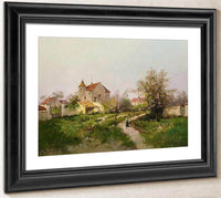Rural Scene In The Barbizon Suburbs By Eugene Galien Laloue Fine Art Print