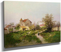 Rural Scene In The Barbizon Suburbs By Eugene Galien Laloue Fine Art Print