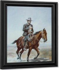 Russel On Redbird By Charles Marion Russell Fine Art Print