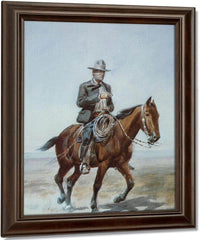 Russel On Redbird By Charles Marion Russell Fine Art Print