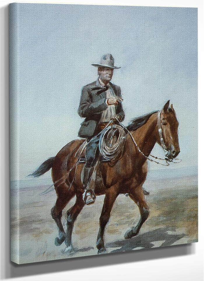 Russel On Redbird By Charles Marion Russell Fine Art Print