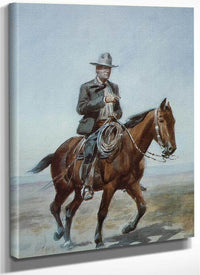 Russel On Redbird By Charles Marion Russell Fine Art Print