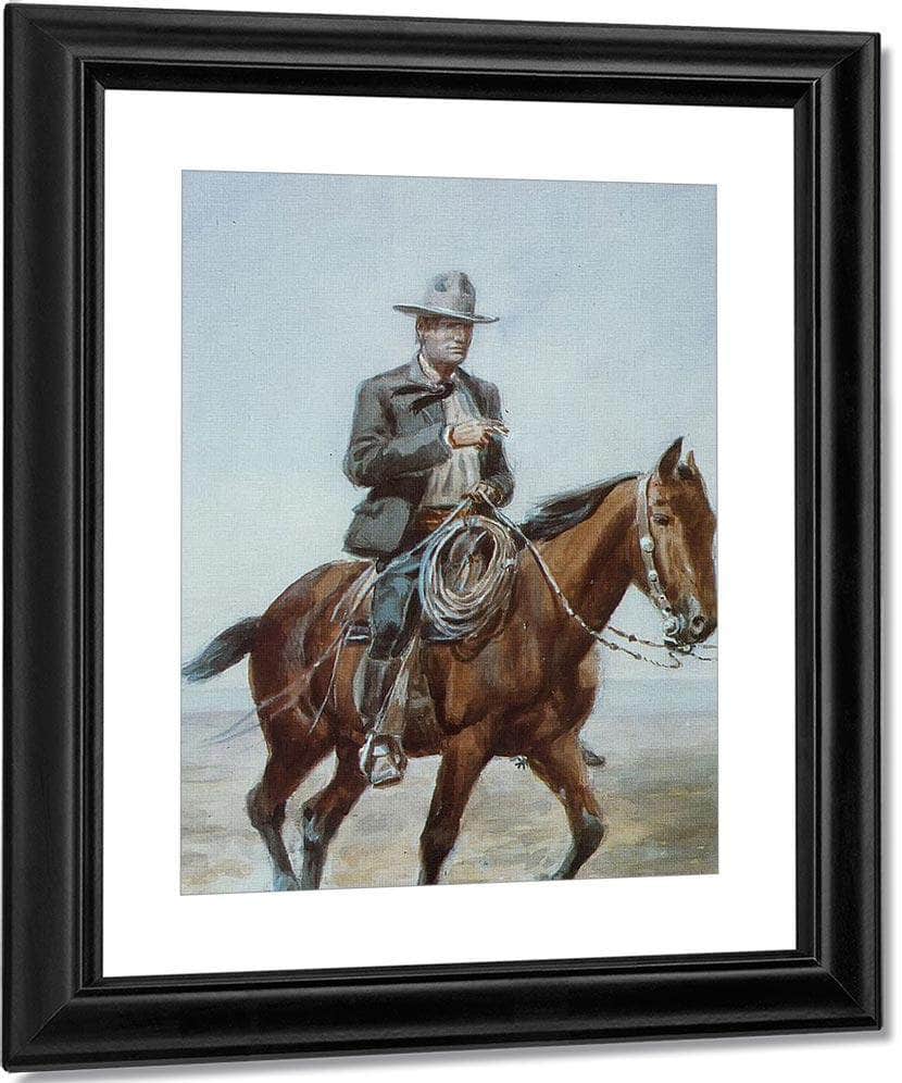 Russel On Redbird By Charles Marion Russell Fine Art Print