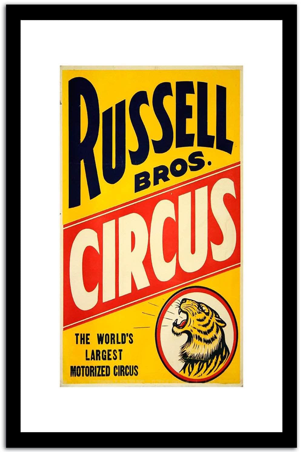 Russell Bros Circus  Vintage Circus Poster Fine Art Print