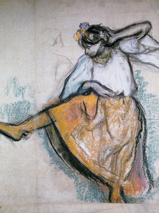 Russian Girl Dancing By Edgar Degas Fine Art Print