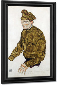 Russian Prisioner Of War By Egon Schiele Fine Art Print