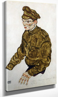 Russian Prisioner Of War By Egon Schiele Fine Art Print