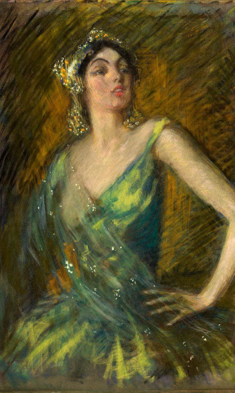 Ruth St. Denis By Alice Pike Barney Fine Art Print