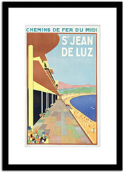 S' Jean De Luz  Vintage Poster Fine Art Print