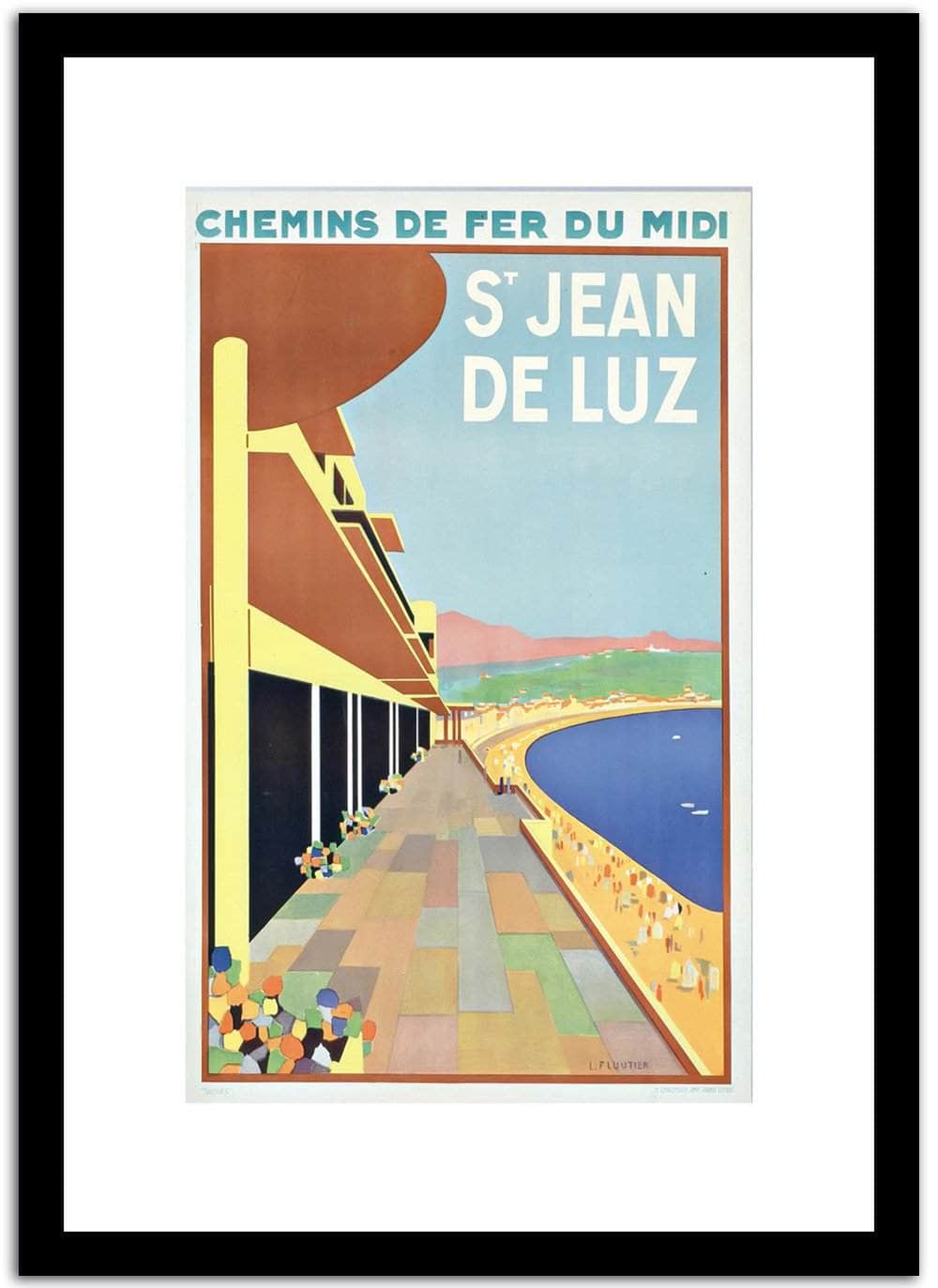 S' Jean De Luz  Vintage Poster Fine Art Print