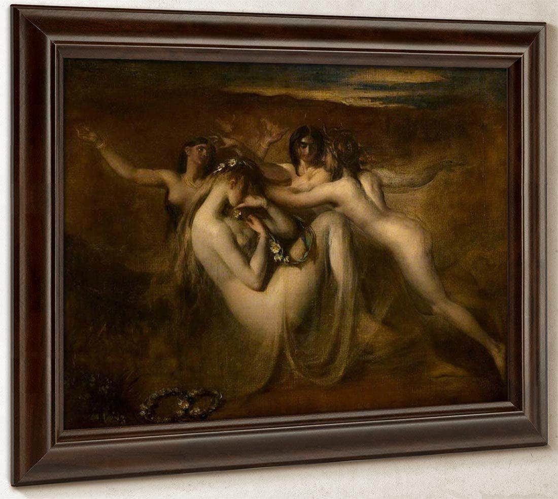 Sabrina And Her Nymphs By William Etty Fine Art Print