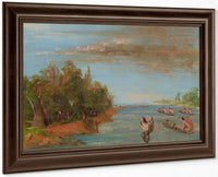 Sac And Fox Sailing In Canoes By George Catlin Fine Art Print