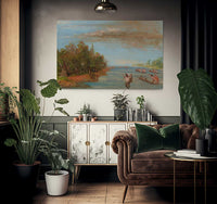 Sac And Fox Sailing In Canoes By George Catlin Fine Art Print