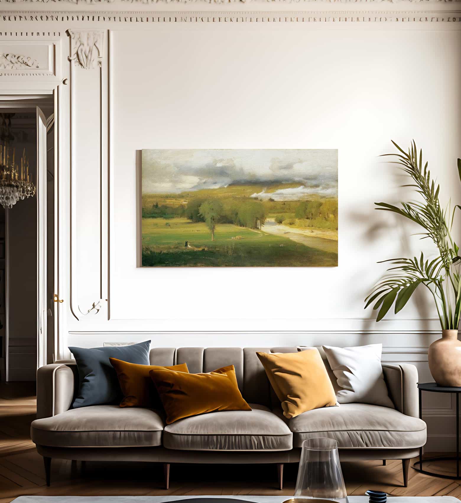 Saco Ford Conway Meadows By George Inness Fine Art Print