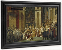 Sacre De L'empereur Napoleon Et Couronnement De L'imperatrice Josephine A Notre Dame, Le 2 Decembre 1804 By Jacques Louis David Fine Art Print
