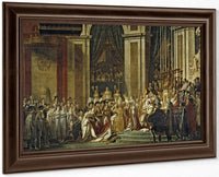 Sacre De L'empereur Napoleon Et Couronnement De L'imperatrice Josephine A Notre Dame, Le 2 Decembre 1804 By Jacques Louis David Fine Art Print