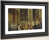 Sacre De L'empereur Napoleon Et Couronnement De L'imperatrice Josephine A Notre Dame, Le 2 Decembre 1804 By Jacques Louis David Fine Art Print