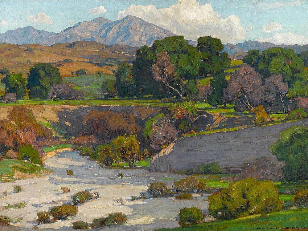 Saddleback Mountains Mission Viejo By William Wendt Fine Art Print