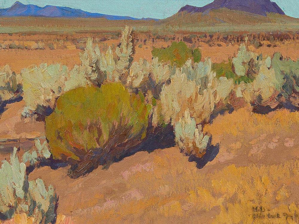 Sage And Rabbit Brush 1927 By Maynard Dixon Fine Art Print