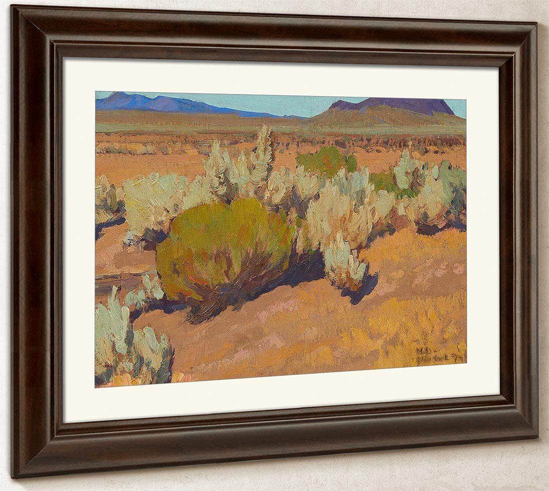 Sage And Rabbit Brush 1927 By Maynard Dixon Fine Art Print