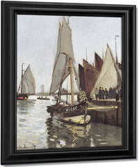 Sailboat At Honfleur By Claude Monet Fine Art Print