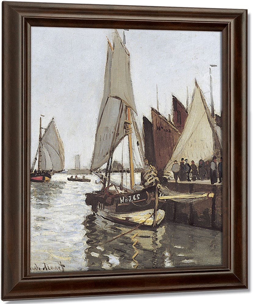 Sailboat At Honfleur By Claude Monet Fine Art Print