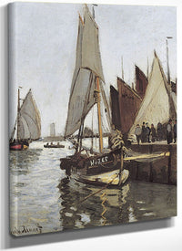 Sailboat At Honfleur By Claude Monet Fine Art Print