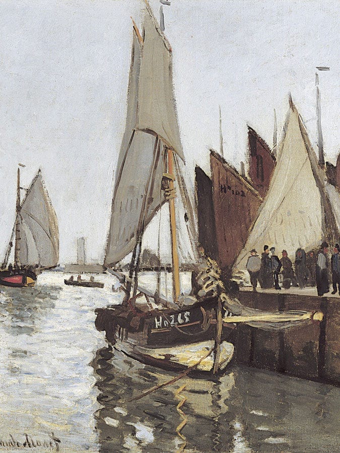 Sailboat At Honfleur By Claude Monet Fine Art Print