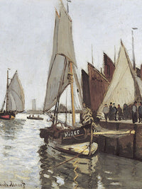 Sailboat At Honfleur By Claude Monet Fine Art Print