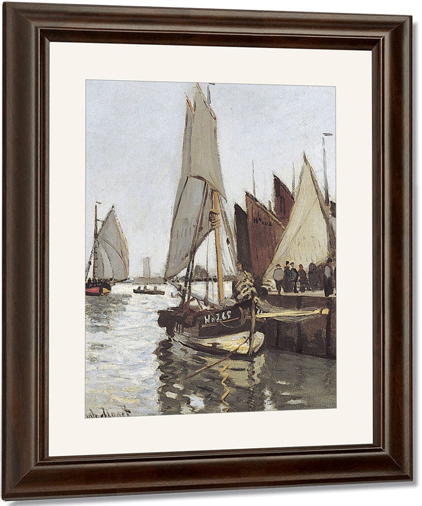 Sailboat At Honfleur By Claude Monet Fine Art Print