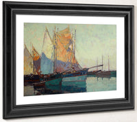 Sailboats At Anchor By Edgar Payne Fine Art Print